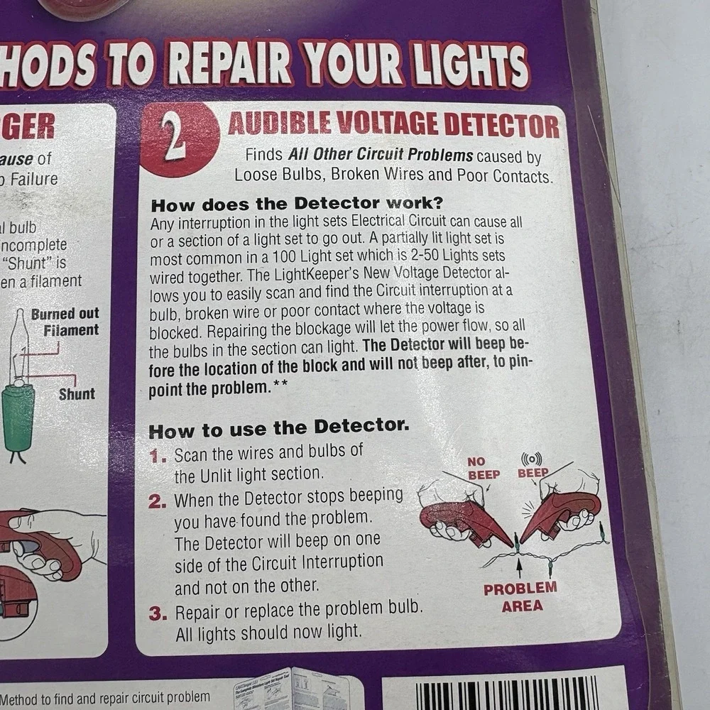 Ulta-Lit Tree Co Light Keeper‎ Pro Repair Tool Christmas Lights